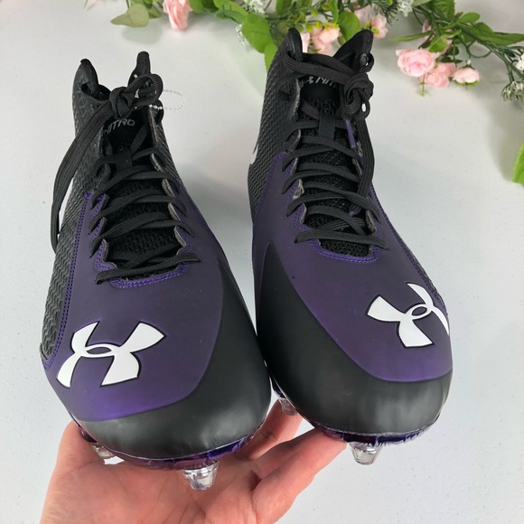 Cleats Under Armour Clutch Fit Purple Size 16 - Picture 5 of 8